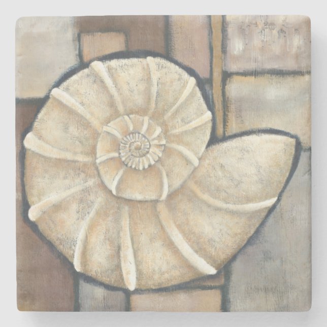 Posavasos De Piedra Olmo Shell (Anverso)