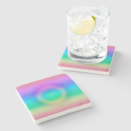 Posavasos De Piedra Ombre de ojos de arcoiris místico