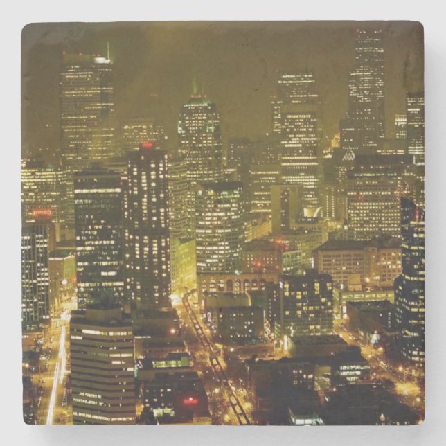 Posavasos De Piedra Opinión de la ciudad de Seattle (Anverso)