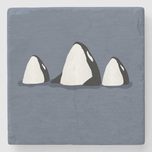 Posavasos De Piedra Orca Stone Coaster (Anverso)