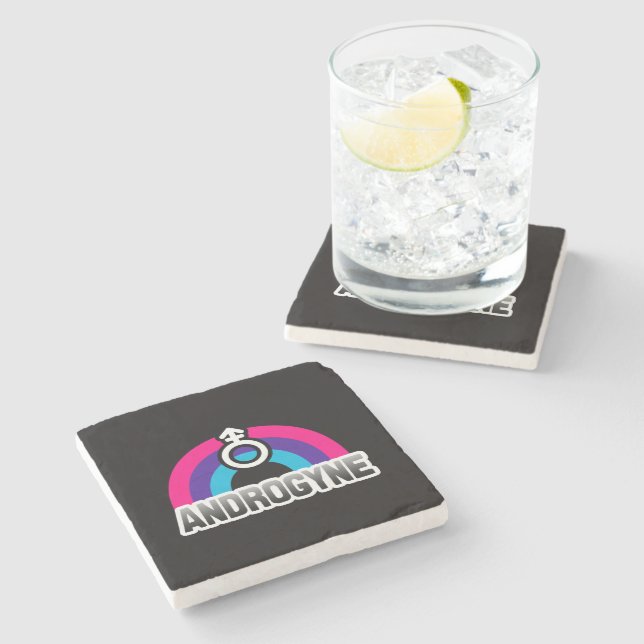 Posavasos De Piedra Orgullo Andrógino (Lateral)