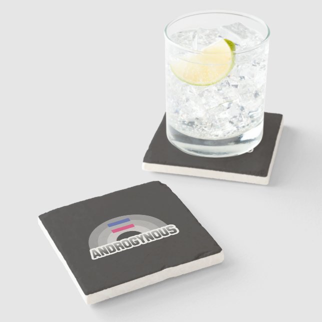 Posavasos De Piedra Orgullo Andrógino (Lateral)