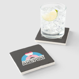 Posavasos De Piedra Orgullo de Juego de Edad