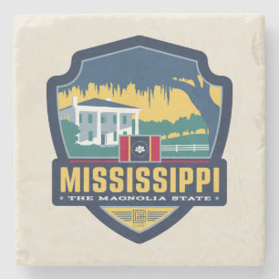 Posavasos De Piedra Orgullo del Estado Misisipi