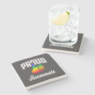 Posavasos De Piedra Orgullo Gay de Compañero de Cuarto
