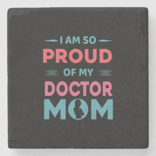 Posavasos De Piedra Orgullosa De Mi Madre Médica