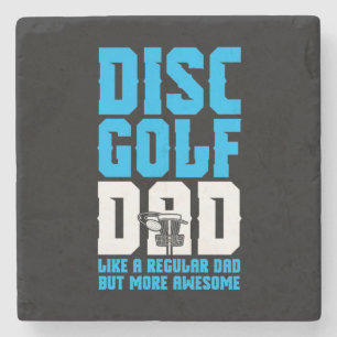 Posavasos De Piedra Orgulloso Disco Golf Dad