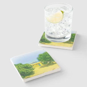 Posavasos De Piedra Orillas del lago de Chicago Beach