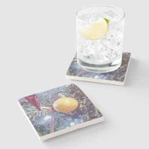 Posavasos De Piedra Ornamentos feriados de invierno