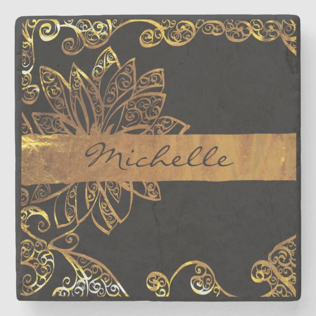 Posavasos De Piedra Oro (Anverso)