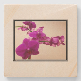 Posavasos De Piedra Orquídea rosa