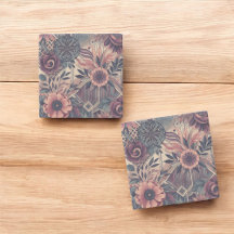 Oscuro Romance Borgoña Art Deco Verano Floral
