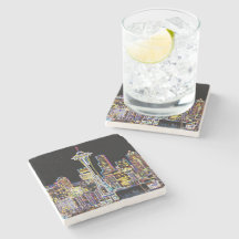 Oscuro sea la noche - Luminoso Skyline Seattle