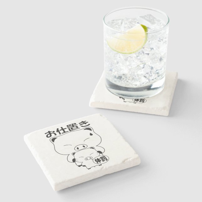 Posavasos De Piedra Oshioki Coasters (Lateral)