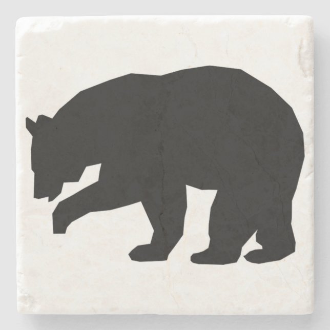 POSAVASOS DE PIEDRA OSO NEGRO (Anverso)