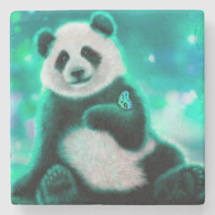 Posavasos De Piedra Oso Panda