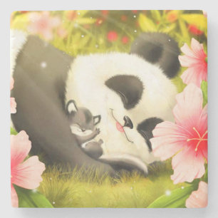 Posavasos De Piedra Oso Panda