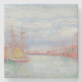 Posavasos De Piedra Ostend Harbor de James Ensor (1900)