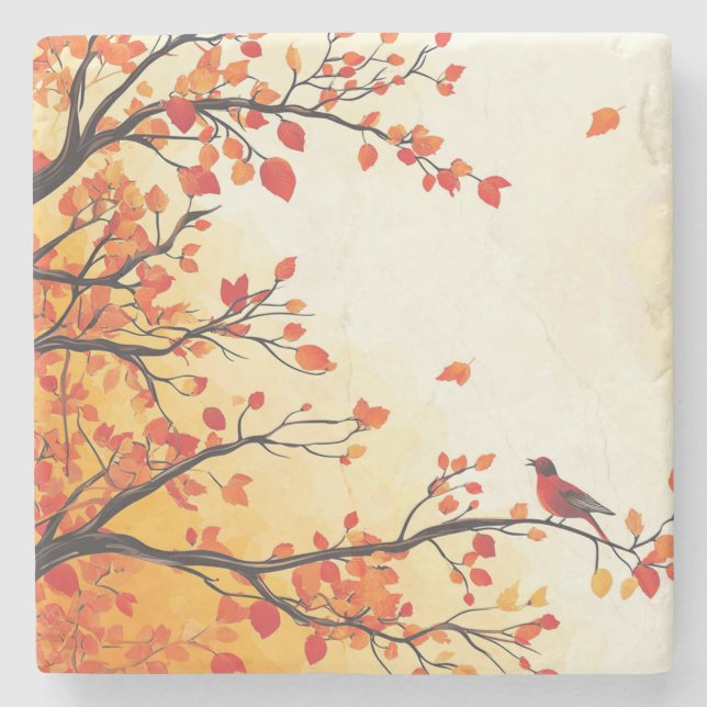 POSAVASOS DE PIEDRA OTOÑO Nº 1 (Anverso)