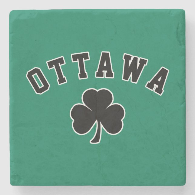 Posavasos De Piedra Ottawa irlandés (Anverso)