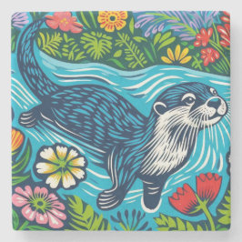 Posavasos De Piedra Otter