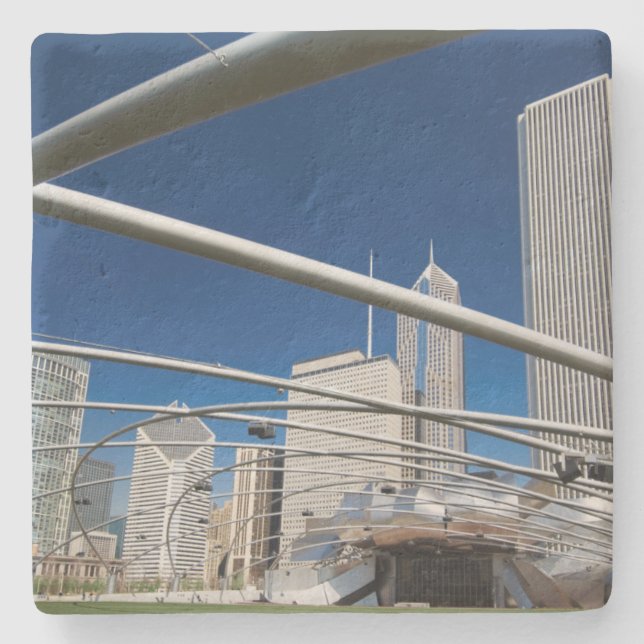 Posavasos De Piedra Pabellón Jay Pritzker, Parque Millennium (Anverso)