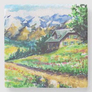 Posavasos De Piedra Paisaje