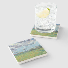 Posavasos De Piedra Paisaje bajo la tormenta Sky Vincent Gogh