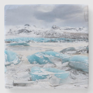 Posavasos De Piedra Paisaje de hielo glaciar, Islandia