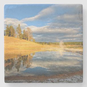 Posavasos De Piedra Paisaje de Yellowstone