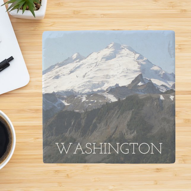 Posavasos De Piedra Paisaje del Monte Baker del Estado de Washington (In Situ)