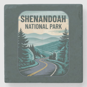 Posavasos De Piedra Paisaje del Parque Nacional Shenandoah
