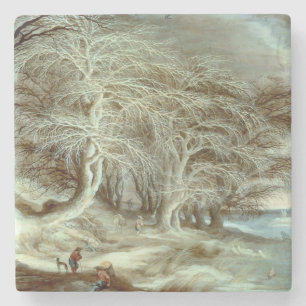 Posavasos De Piedra Paisaje invernal Gijsbrecht Leytens