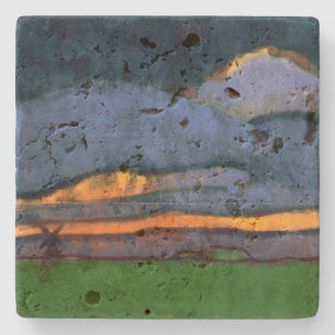 Posavasos De Piedra Paisaje pantanoso con un molino   Emil Nolde