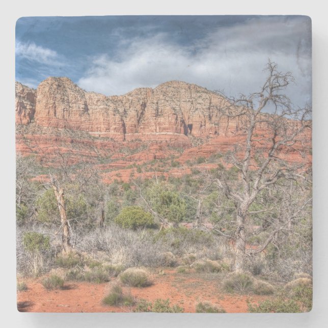 Posavasos De Piedra Paisaje rocoso de Sedona Arizona (Anverso)