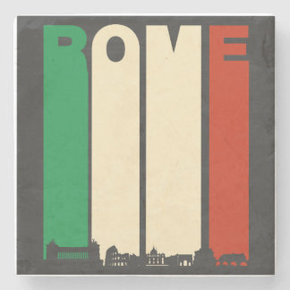 Posavasos De Piedra Paisaje urbano de Roma del vintage