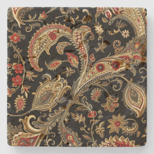 Posavasos De Piedra Paisley, Victoriano, Gótico,
