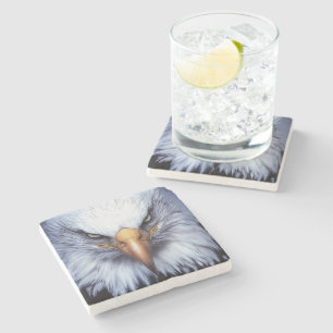 Posavasos De Piedra Pájaro águila calva de Prey