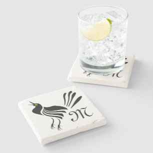 Posavasos De Piedra Pájaro negro gracke macho