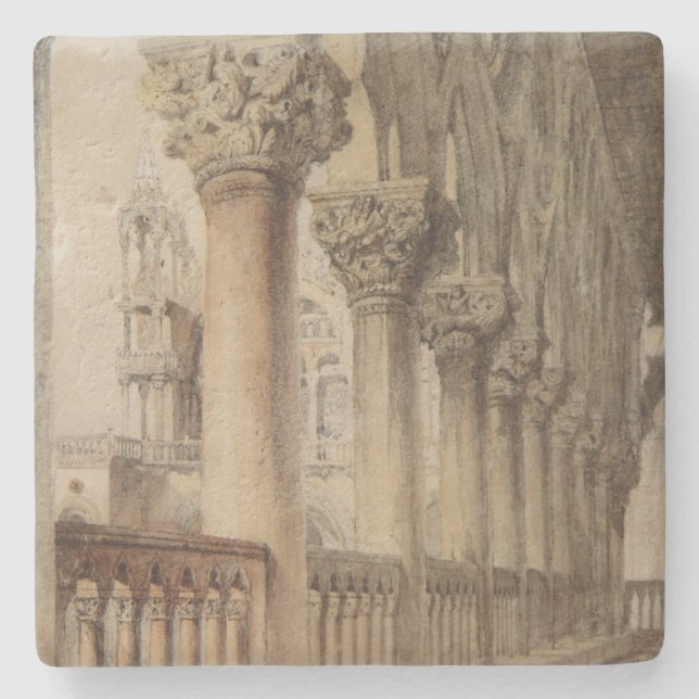 Posavasos De Piedra Palacio Ducal (por John Ruskin) (Anverso)