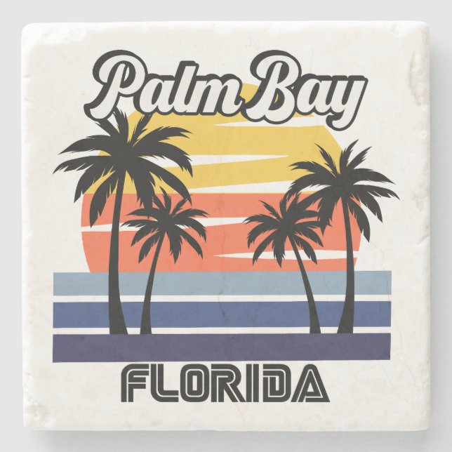 Posavasos De Piedra Palm Bay, Florida (Anverso)