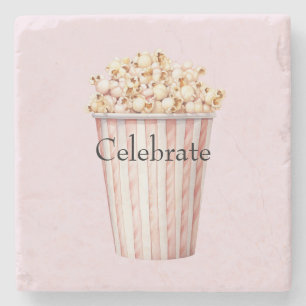Posavasos De Piedra Palomitas de maíz Blush Movie Time