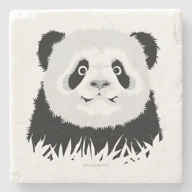 Posavasos De Piedra Panda Bear (Anverso)
