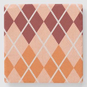 Posavasos De Piedra Paño realista de Argyle