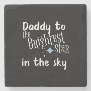 Posavasos De Piedra Papá del Día del Padre a la estrella más brillante