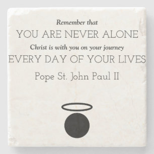 Posavasos De Piedra Papa Juan Pablo II cita montaña rusa