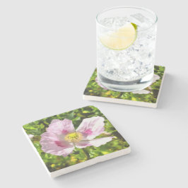 Posavasos De Piedra Papaver Somniferum Poppy Art