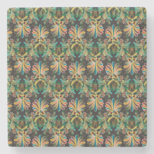 Posavasos De Piedra Papel de escritorio Ornate Flower Luxury