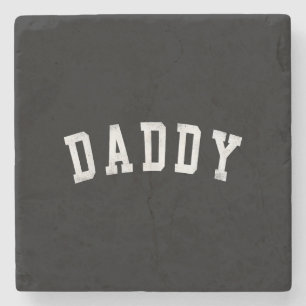 Posavasos De Piedra Papi - clásico negrita papá del día del padre