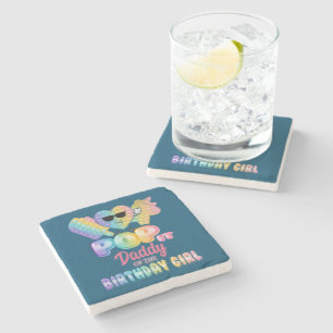 Posavasos De Piedra Papi Del Cumpleaños Pop Chica De IT Fiesta Funny